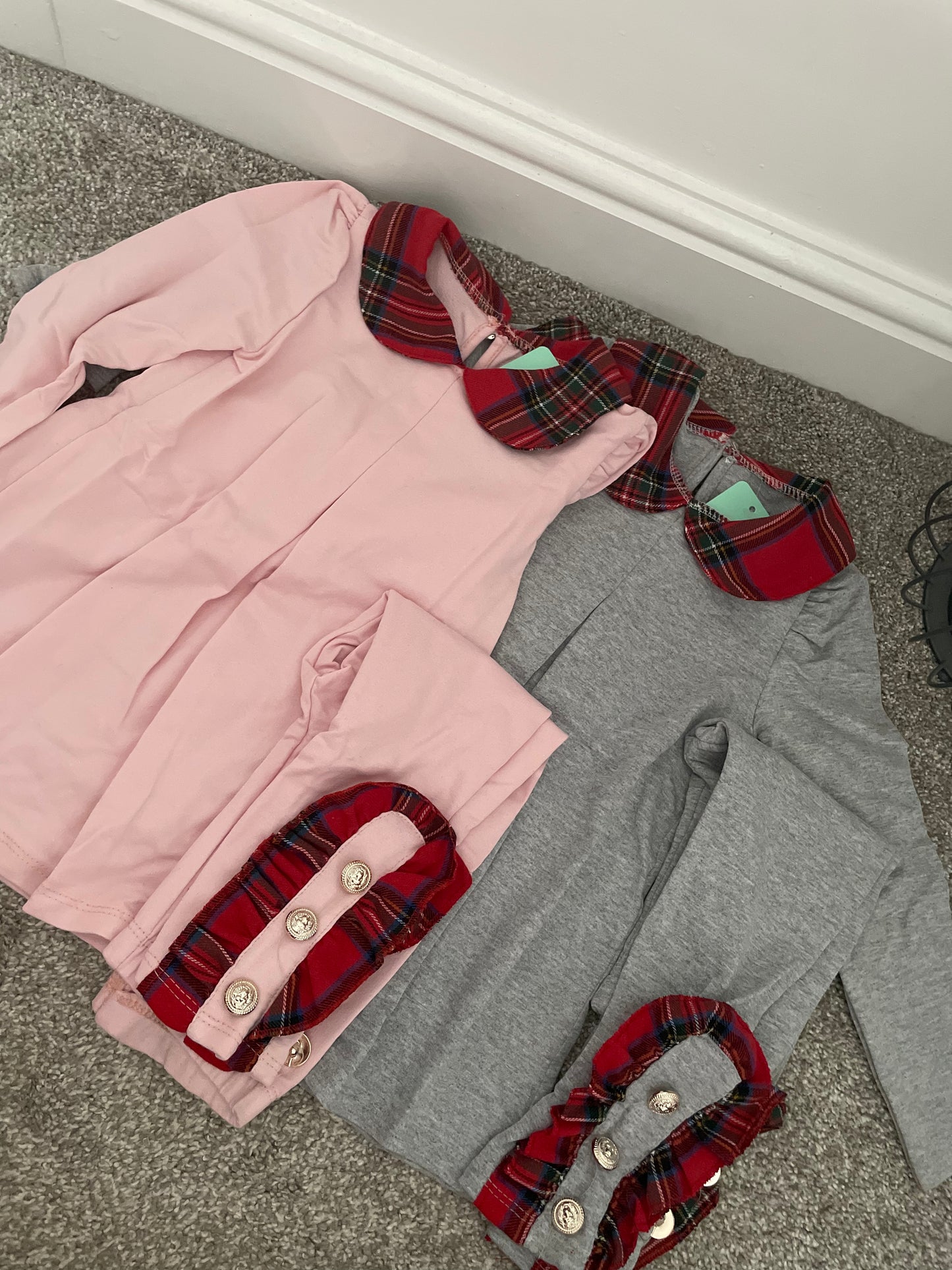 Pink Tartan Lounge Set