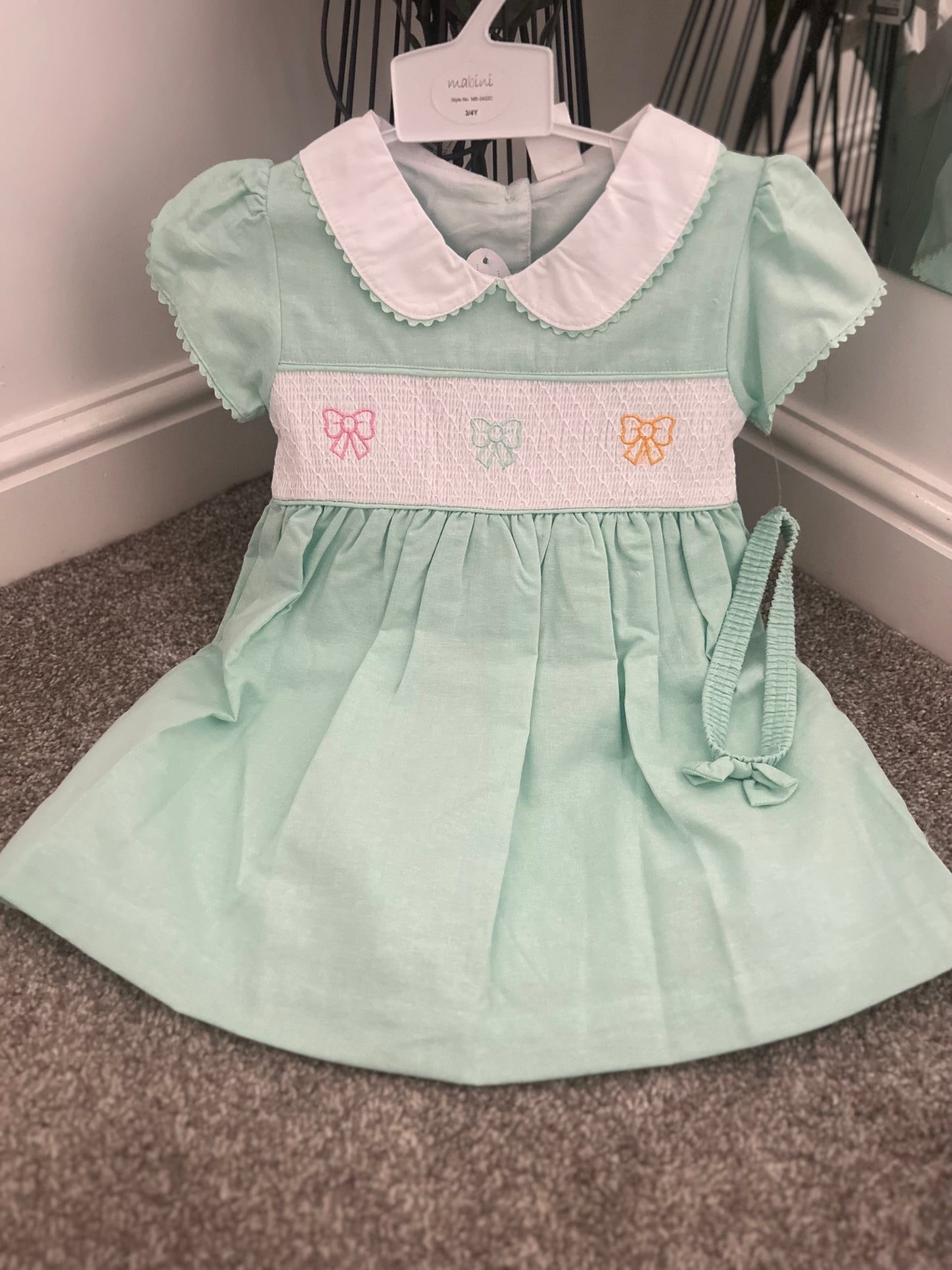 Mint Smock Dress