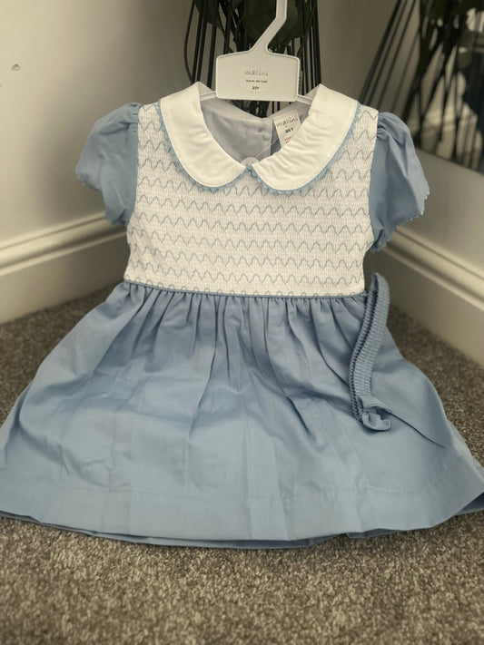 Blue Smock Dress