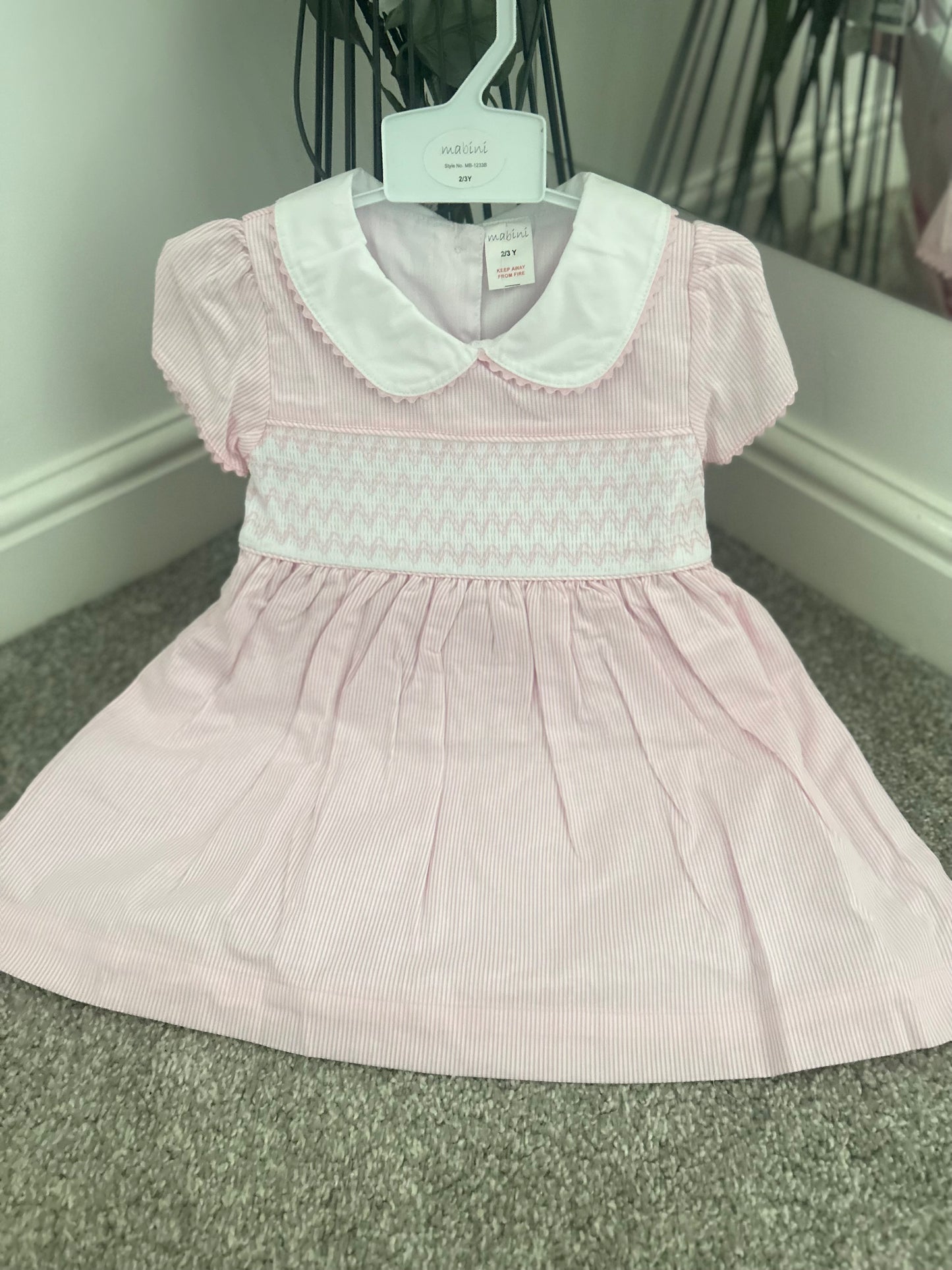 Pink Smock Dress